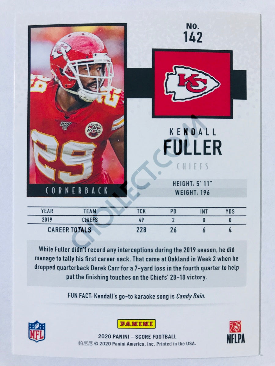 Kendall Fuller - Kansas City Chiefs 2020 Panini Score #142