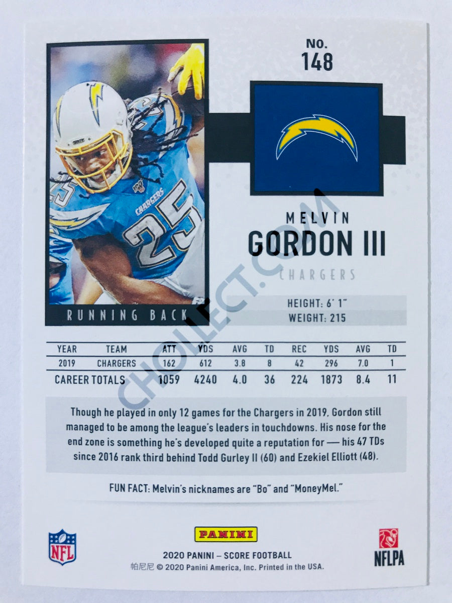 Melvin Gordon III - Los Angeles Chargers 2020 Panini Score #148