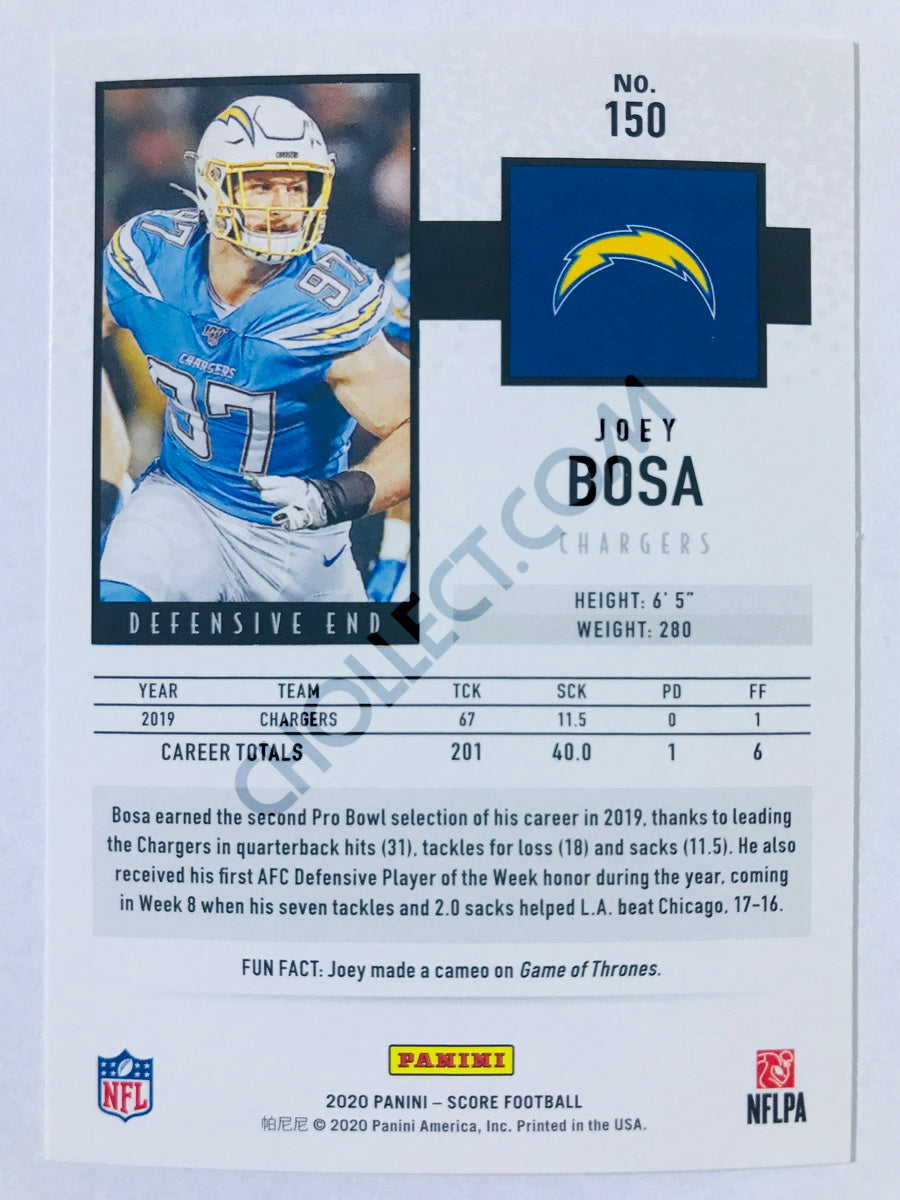 Joey Bosa - Los Angeles Chargers 2020 Panini Score #150