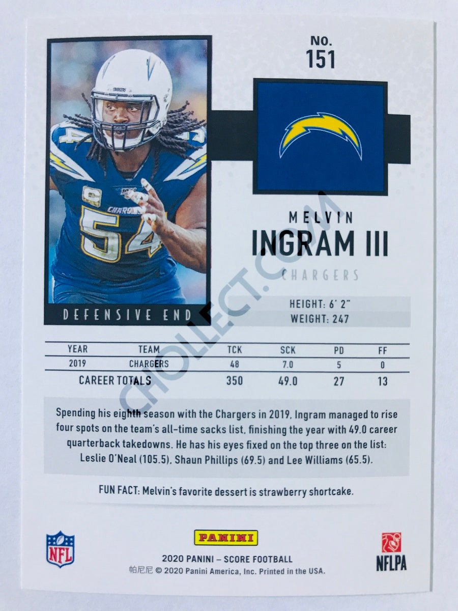 Melvin Ingram III - Los Angeles Chargers 2020 Panini Score #151