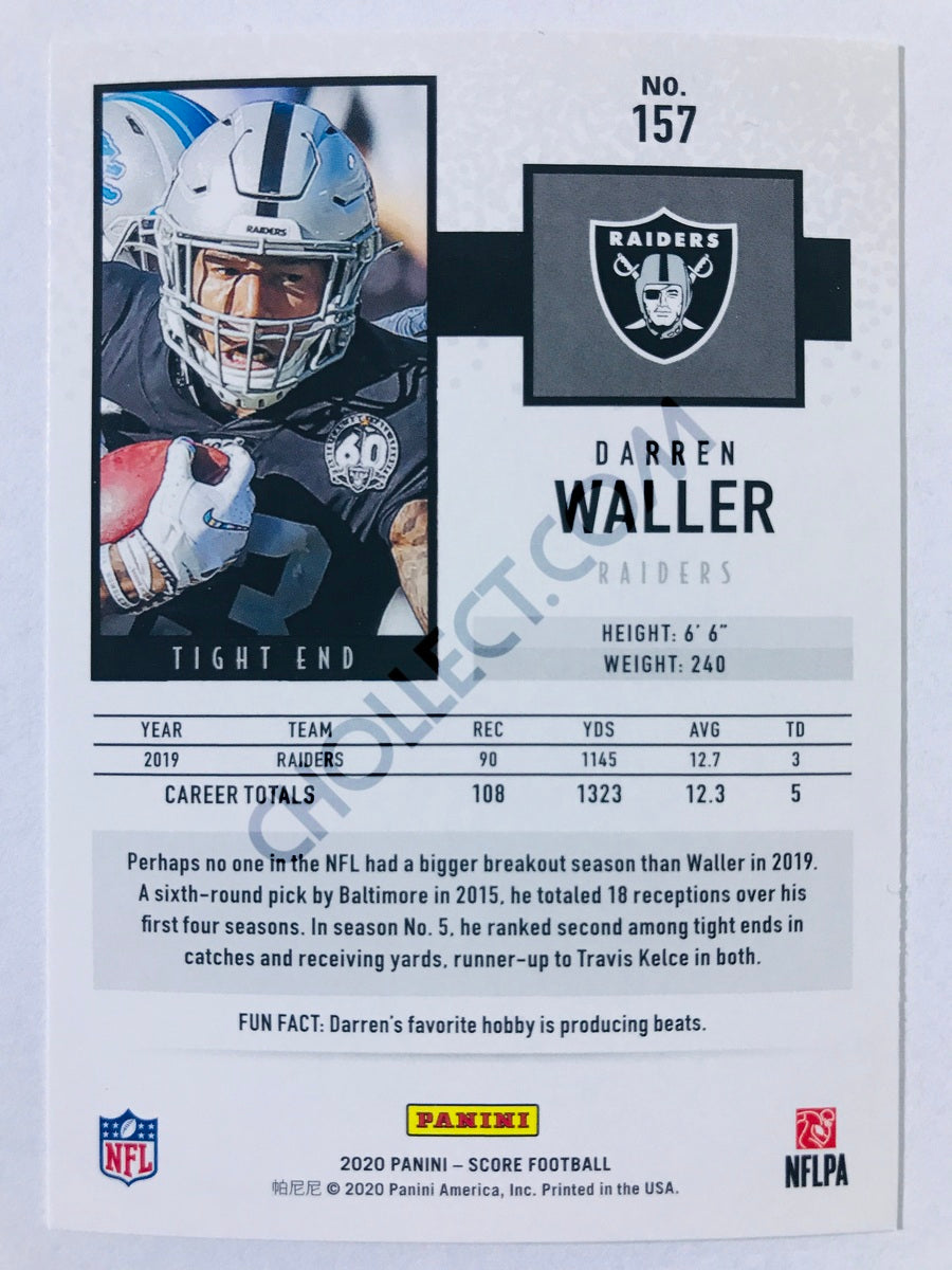 Darren Waller - Las Vegas Raiders 2020 Panini Score #157