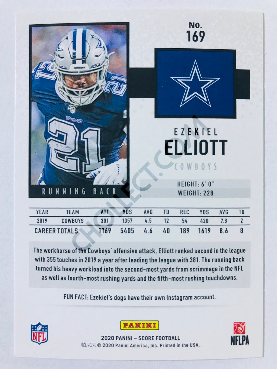 Ezekiel Elliott - Dallas Cowboys 2020 Panini Score #169