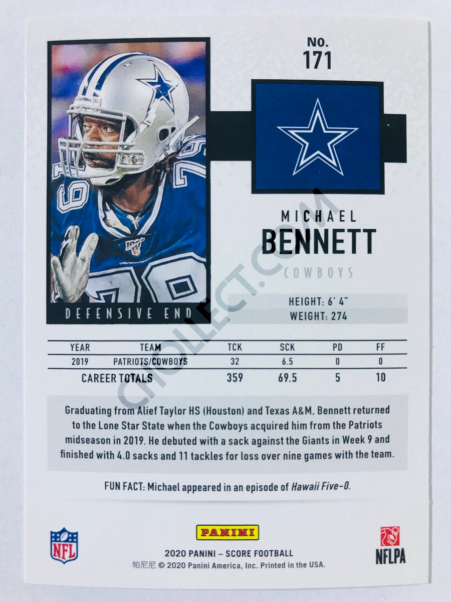 Michael Bennett - Dallas Cowboys 2020 Panini Score #171