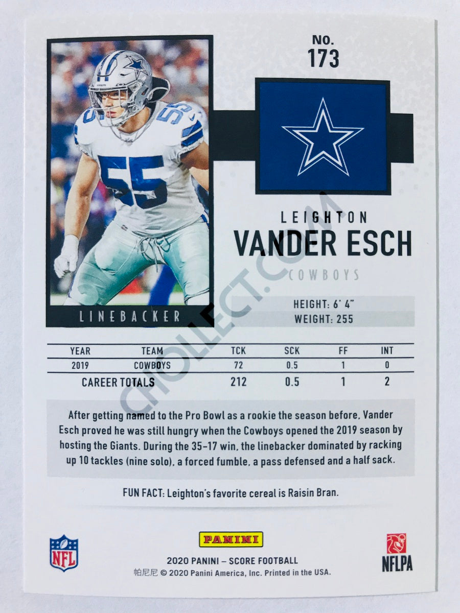 Leighton Vander Esch - Dallas Cowboys 2020 Panini Score #173