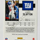 Darius Slayton - New York Giants 2020 Panini Score #176