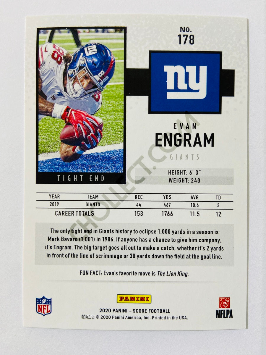 Evan Engram - New York Giants 2020 Panini Score #178