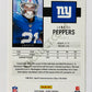 Jabrill Peppers - New York Giants 2020 Panini Score #182