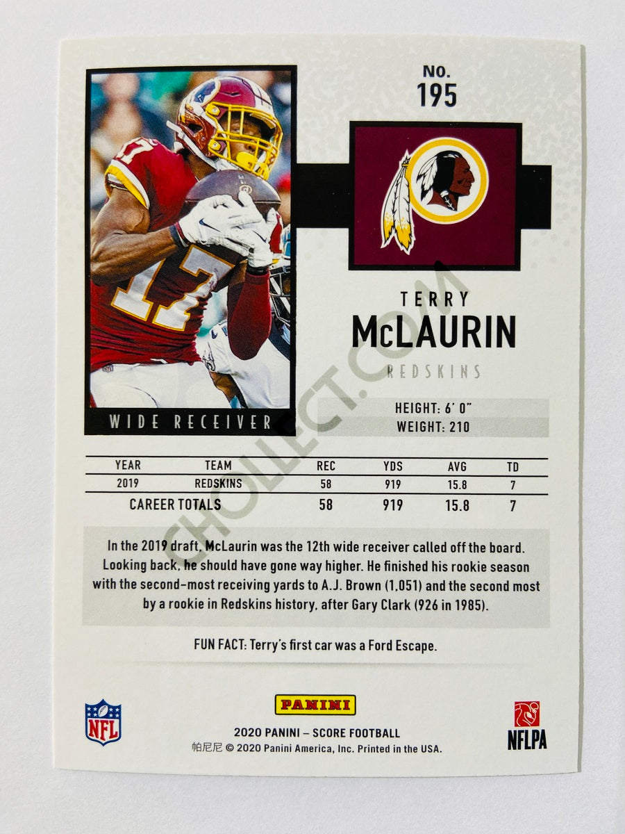 Terry McLaurin - Washington Redskins 2020 Panini Score #195