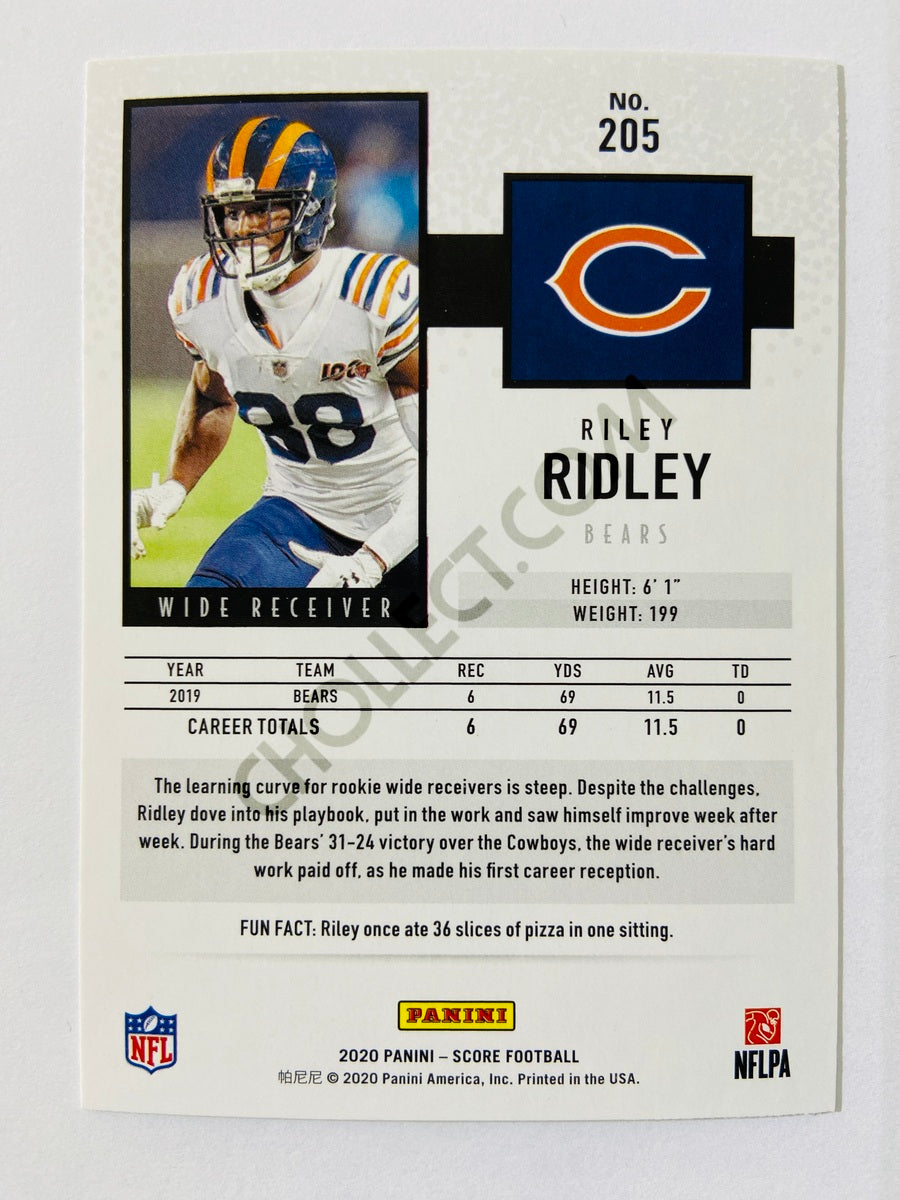 Riley Ridley - Chicago Bears 2020 Panini Score #205