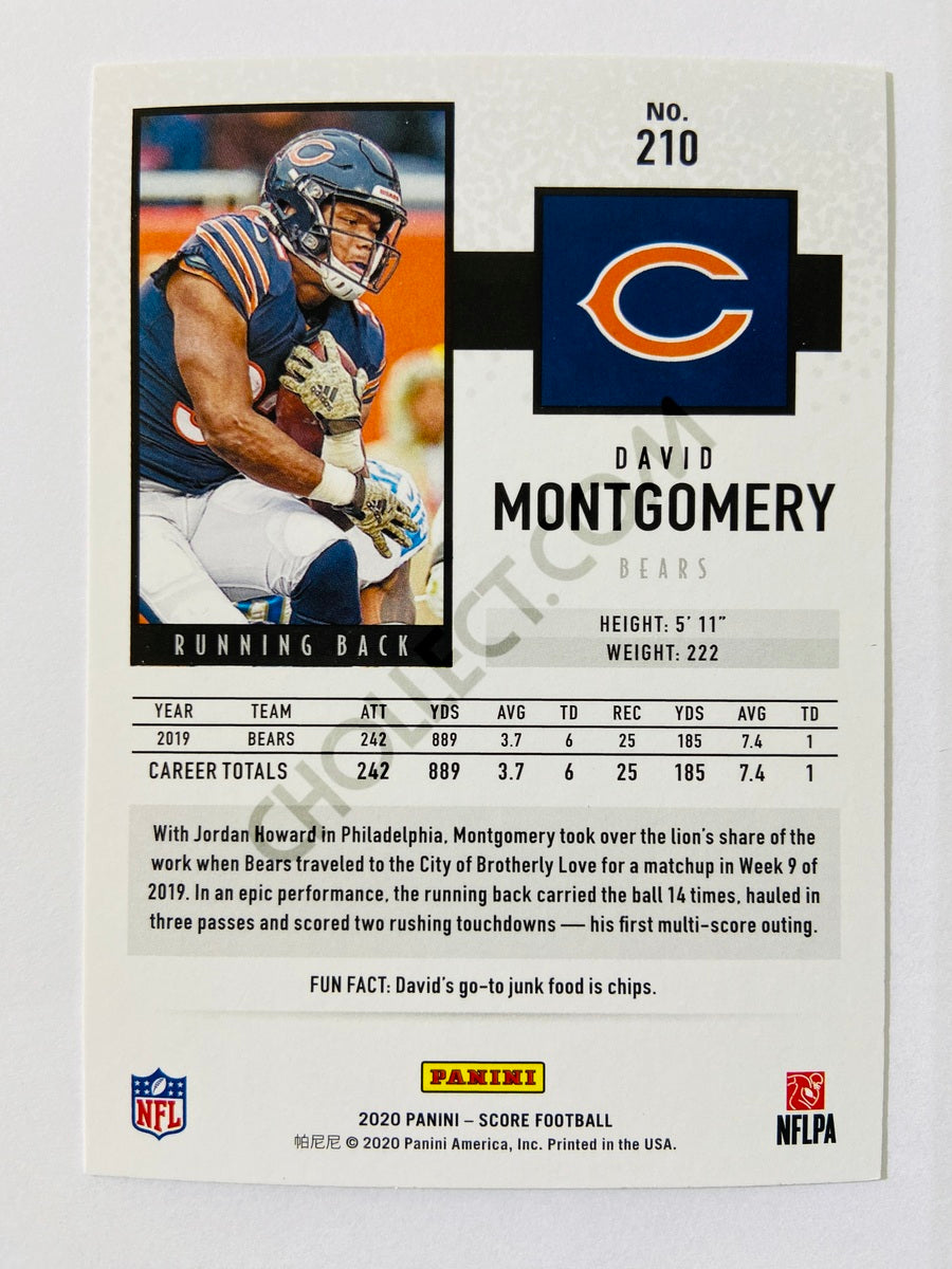 David Montgomery - Chicago Bears 2020 Panini Score #210