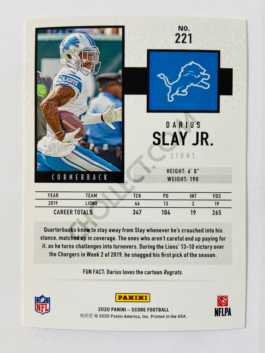 Darius Slay Jr. - Detroit Lions 2020 Panini Score #221