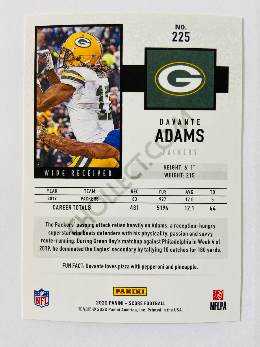 Davante Adams - Green Bay Packers 2020 Panini Score #225