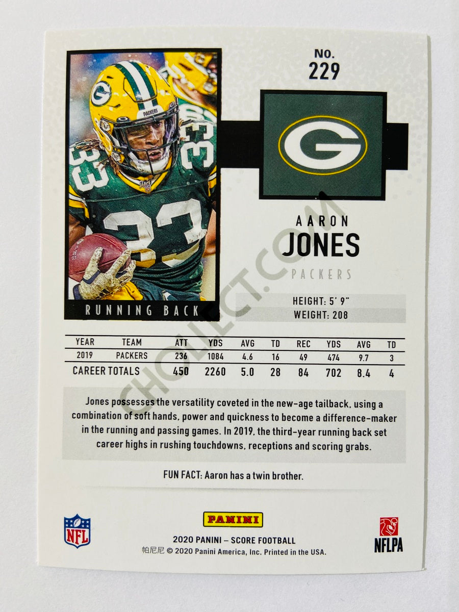 Aaron Jones - Green Bay Packers 2020 Panini Score #229