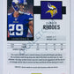 Xavier Rhodes - Minnesota Vikings 2020 Panini Score #246