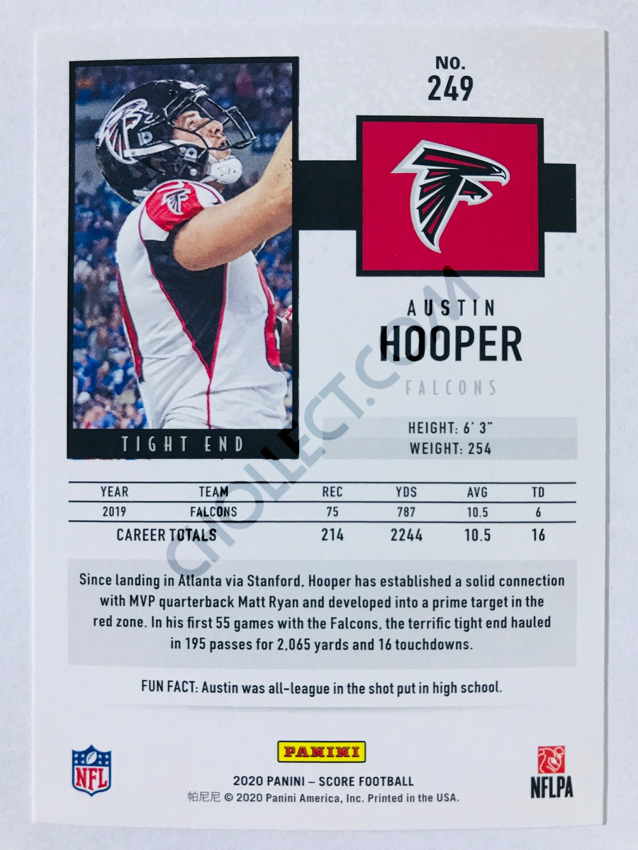 Austin Hooper - Atlanta Falcons 2020 Panini Score #249