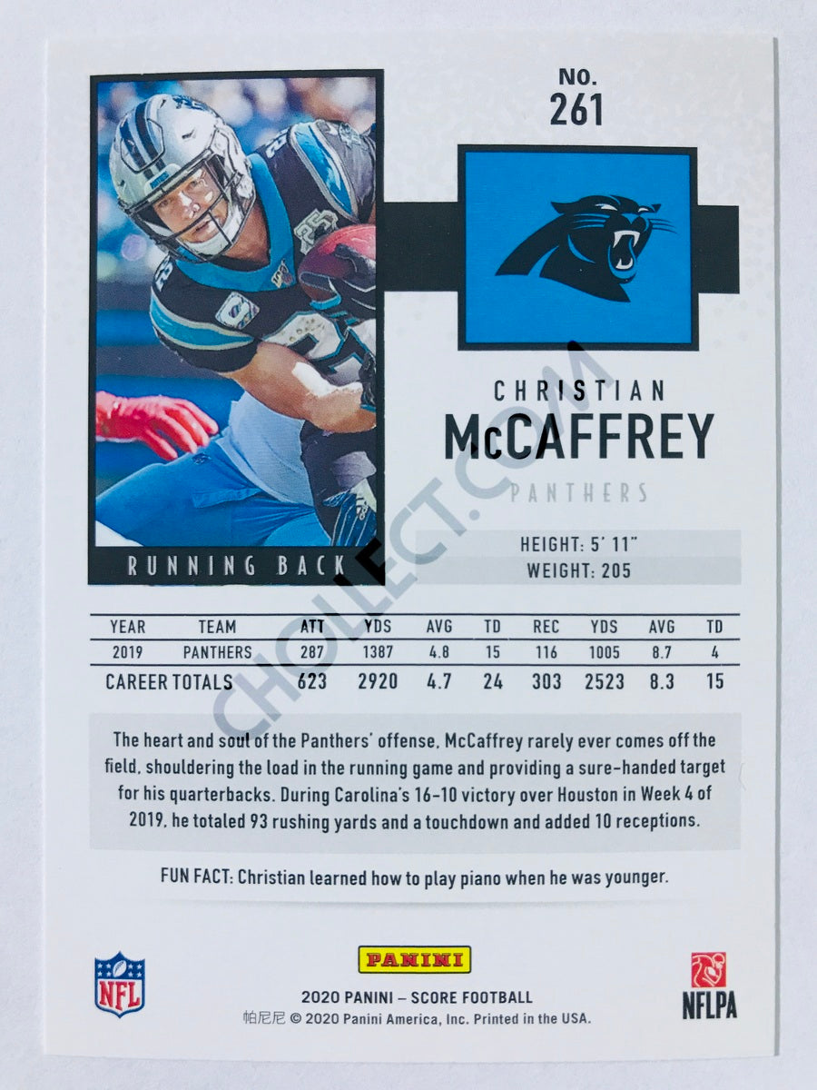 Christian McCaffrey - Carolina Panthers 2020 Panini Score #261