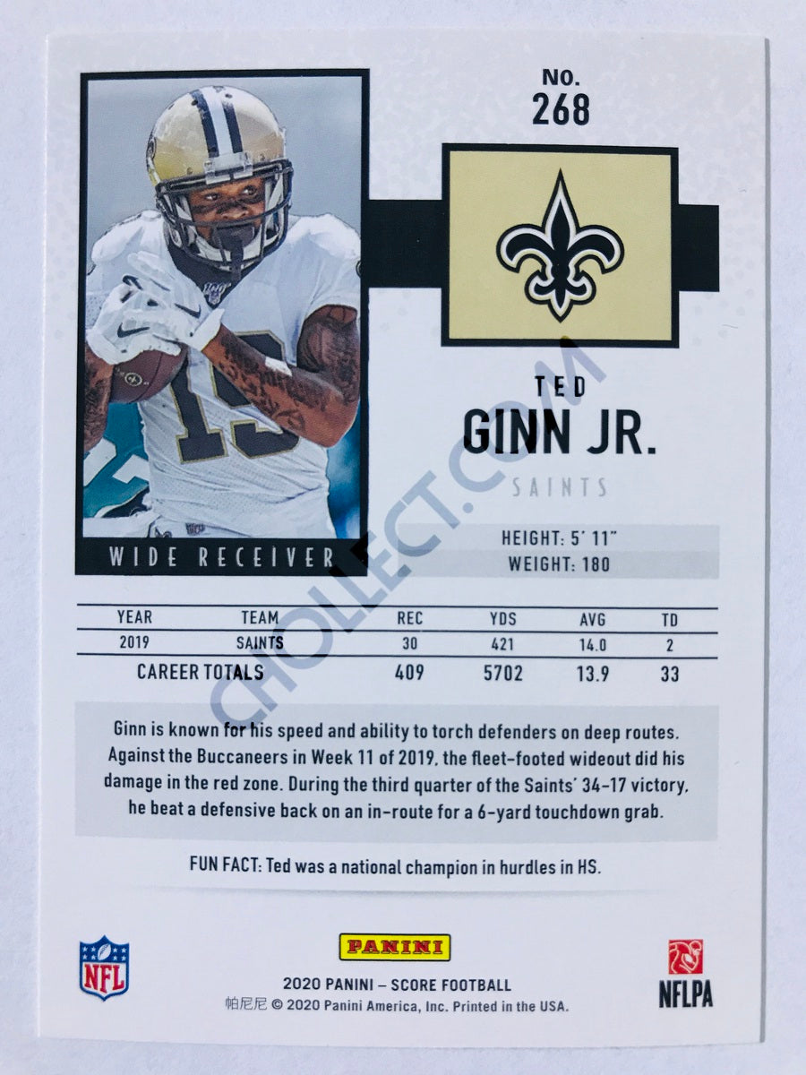 Ted Ginn Jr. - New Orleans Saints 2020 Panini Score #268