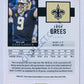 Drew Brees - New Orleans Saints 2020 Panini Score #269