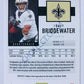 Teddy Bridgewater - New Orleans Saints 2020 Panini Score #277