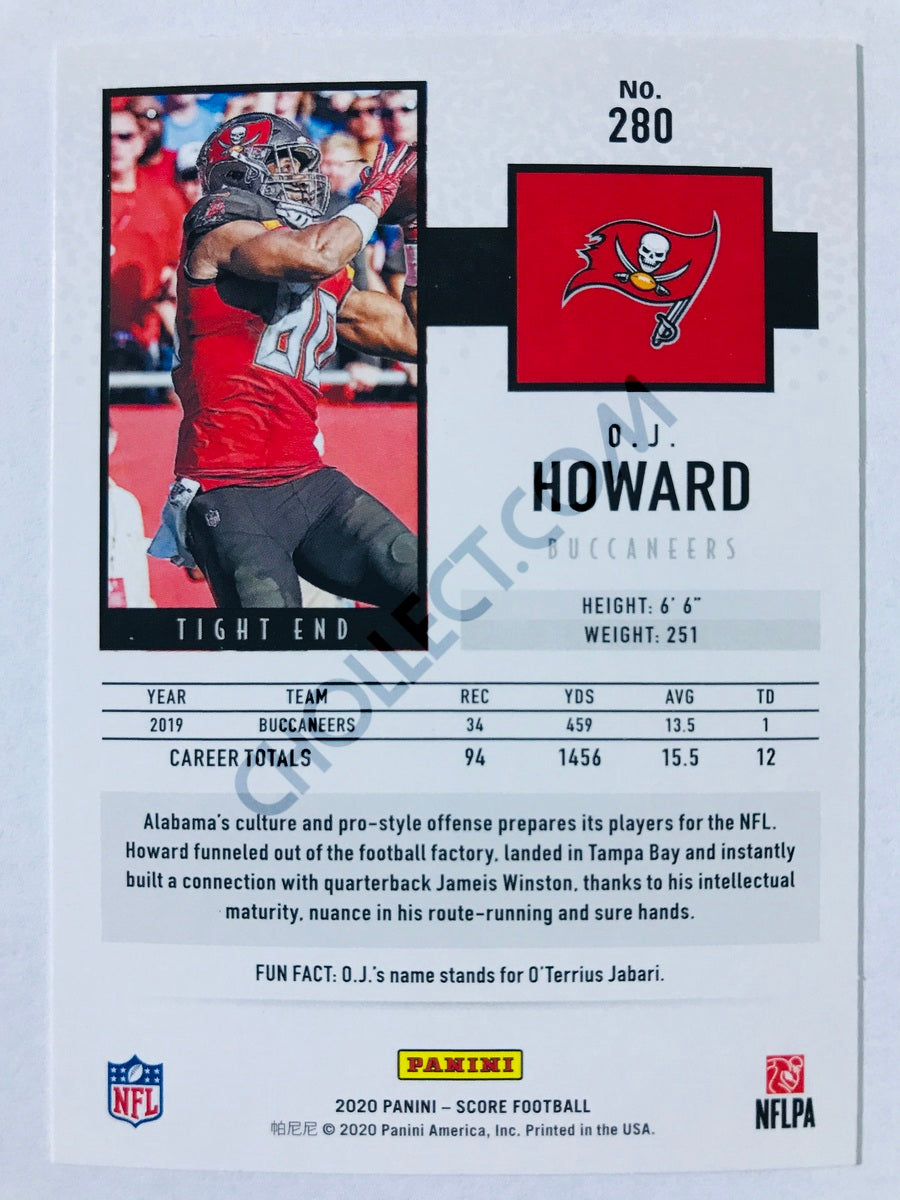 O.J. Howard - Tampa Bay Buccaneers 2020 Panini Score #280