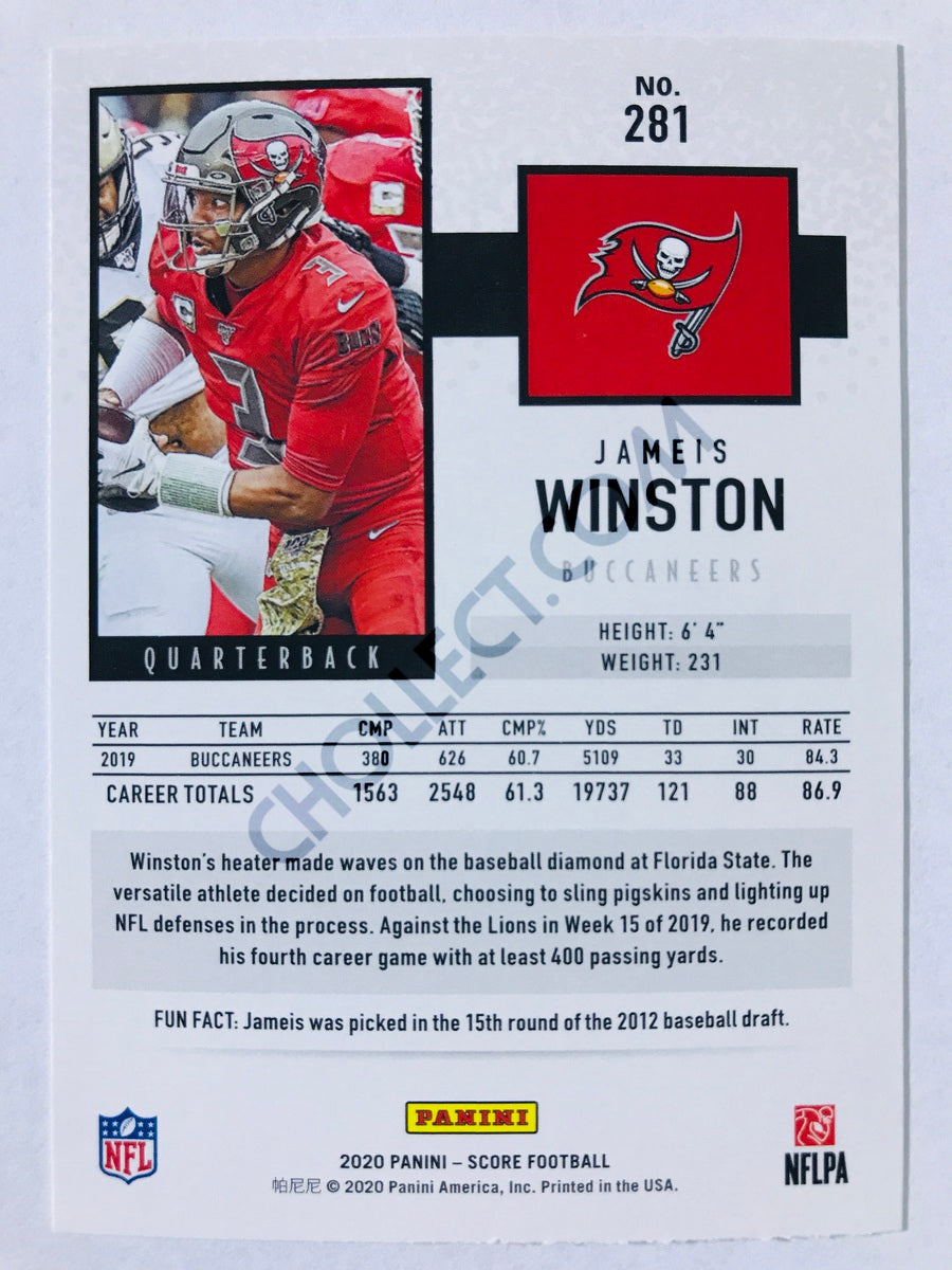 Jameis Winston - Tampa Bay Buccaneers 2020 Panini Score #281