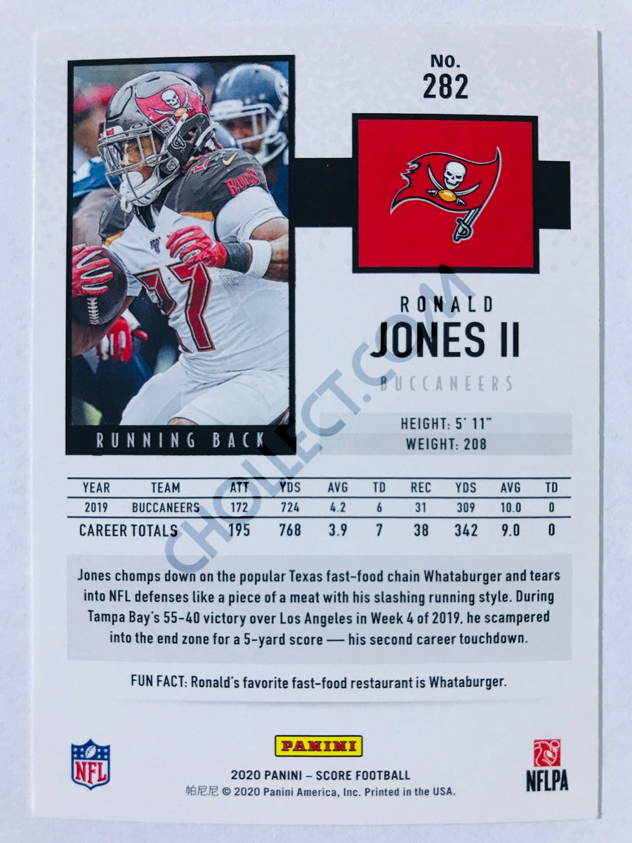 Ronald Jones II - Tampa Bay Buccaneers 2020 Panini Score #282