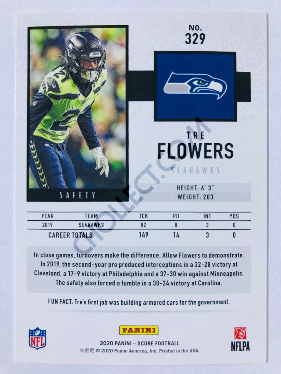 Tre Flowers - Seattle Seahawks 2020 Panini Score #329