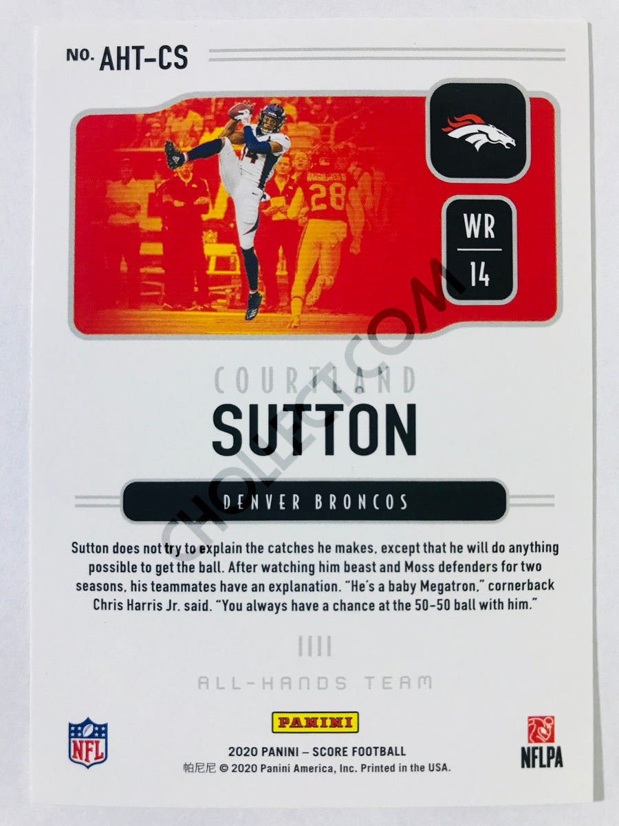 Courtland Sutton - Denver Broncos 2020 Panini Score All-Hands Team Insert #12