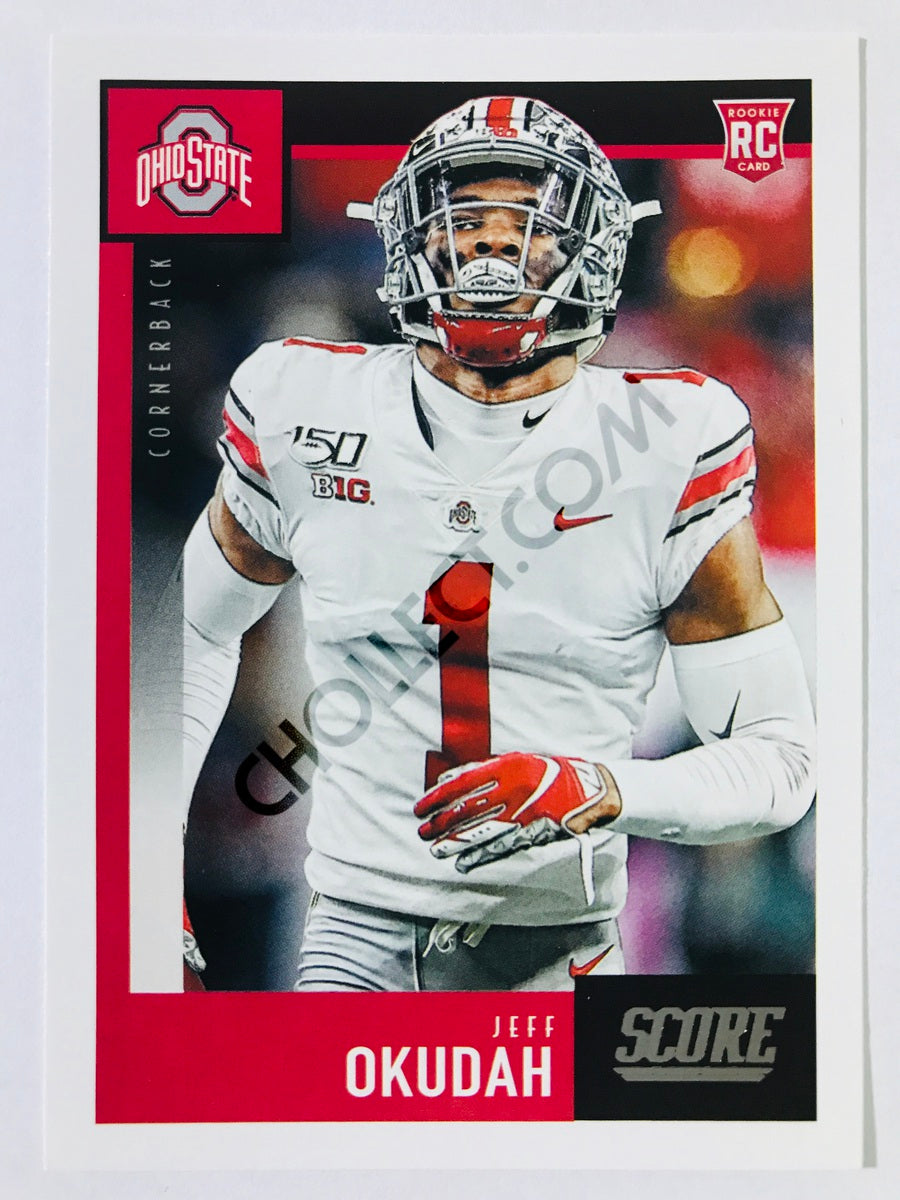 Jeff Okudah - Ohio State Buckeyes 2020 Panini Score RC Rookie #333