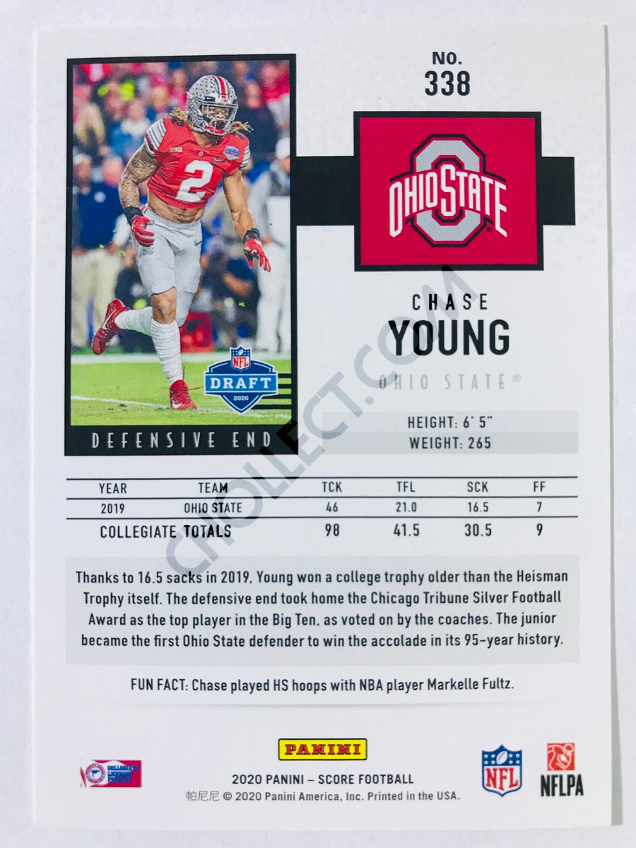 Chase Young - Ohio State Buckeyes 2020 Panini Score RC Rookie #338