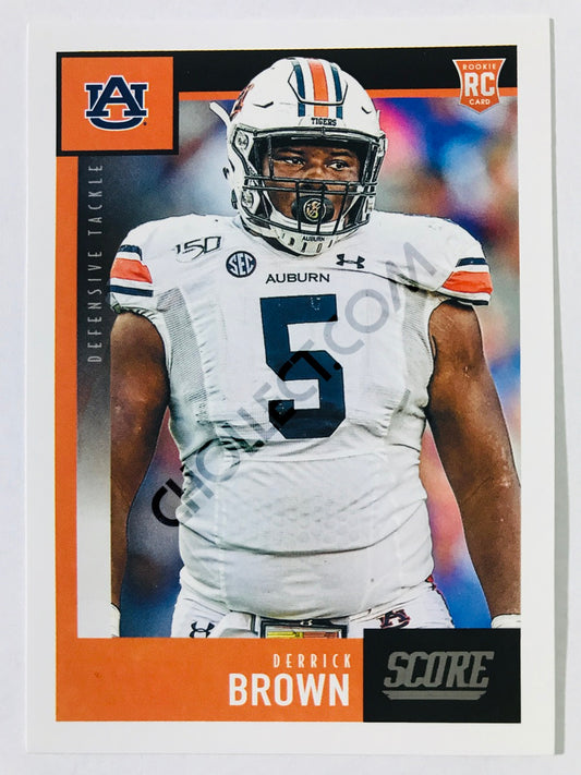 Derrick Brown - Auburn Tigers 2020 Panini Score RC Rookie #341