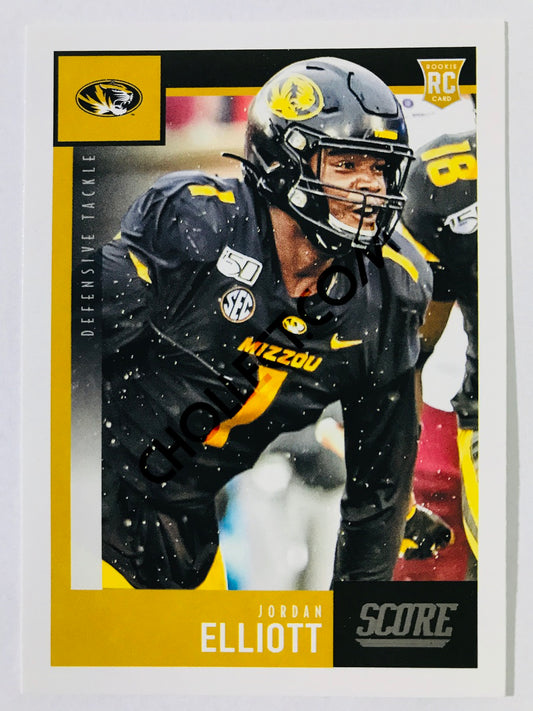 Jordan Elliott - Missouri Tigers 2020 Panini Score RC Rookie #343