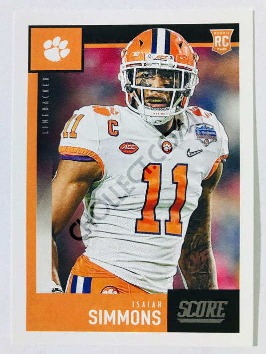 Isaiah Simmons - Clemson Tigers 2020 Panini Score RC Rookie #346