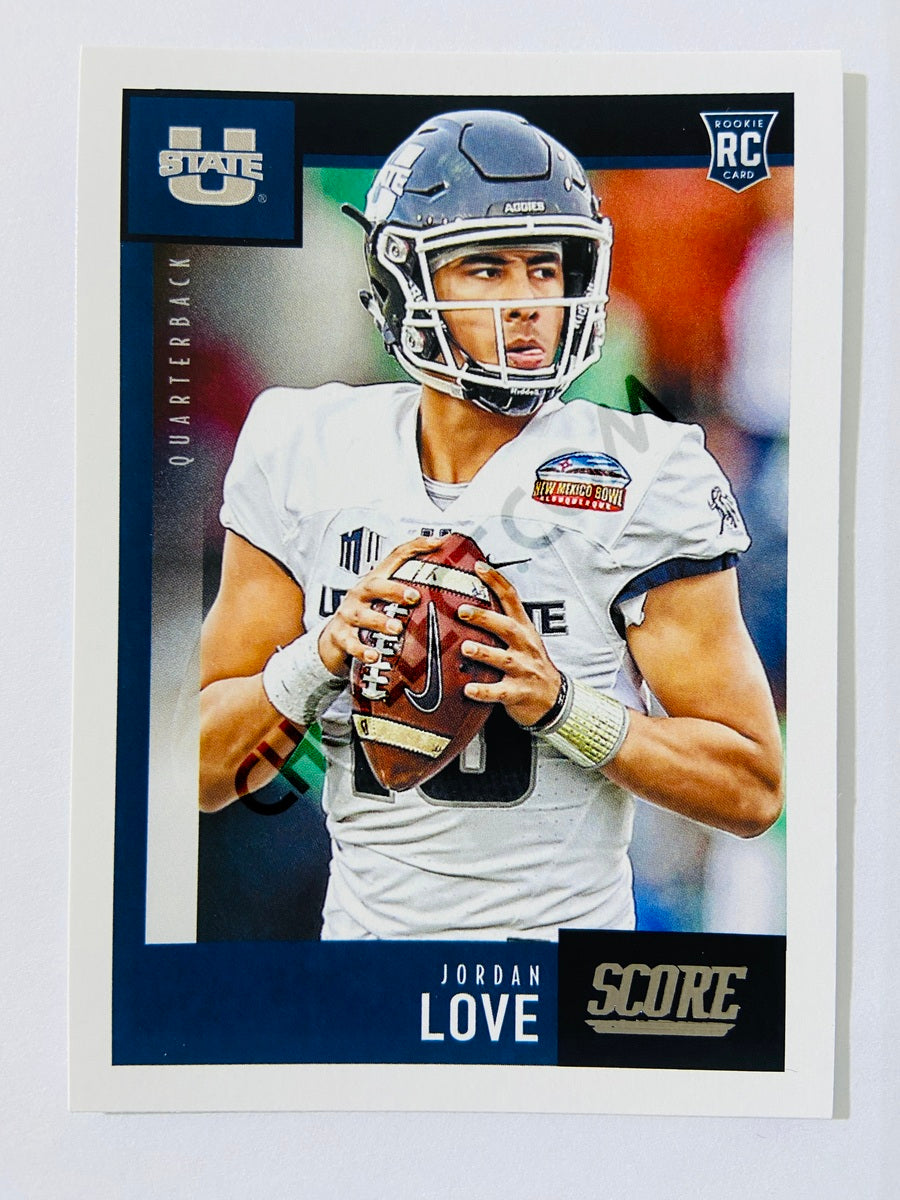 Jordan Love - Utah State Aggies 2020 Panini Score RC Rookie #361