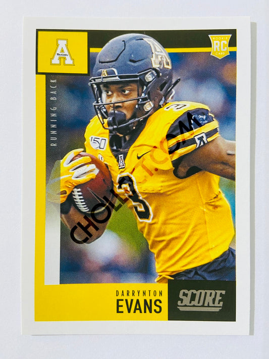 Darrynton Evans - Appalachian State Mountaineers 2020 Panini Score RC Rookie #379