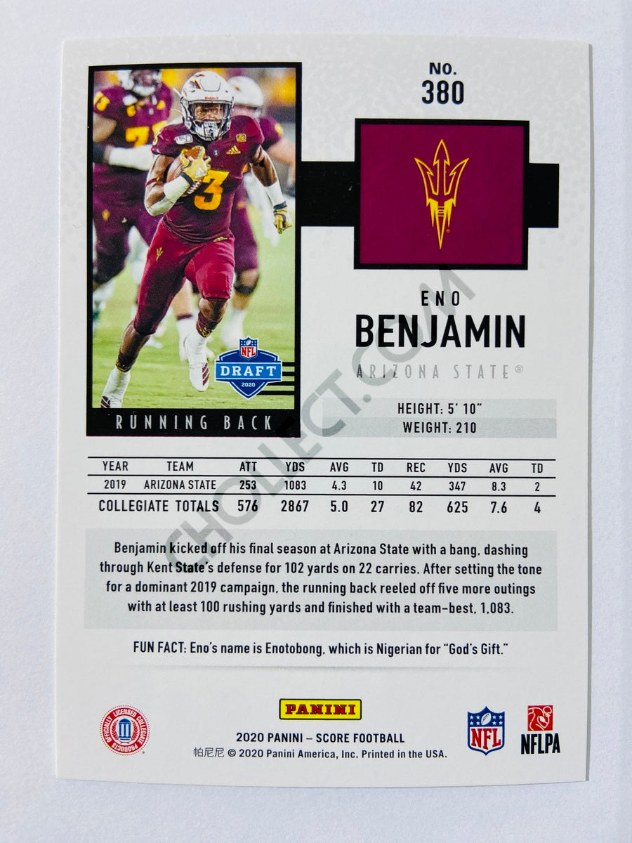 Eno Benjamin - Arizona State Sun Devils 2020 Panini Score RC Rookie #380