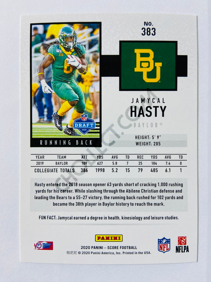 Jamycal Hasty - Baylor Bears 2020 Panini Score RC Rookie #383