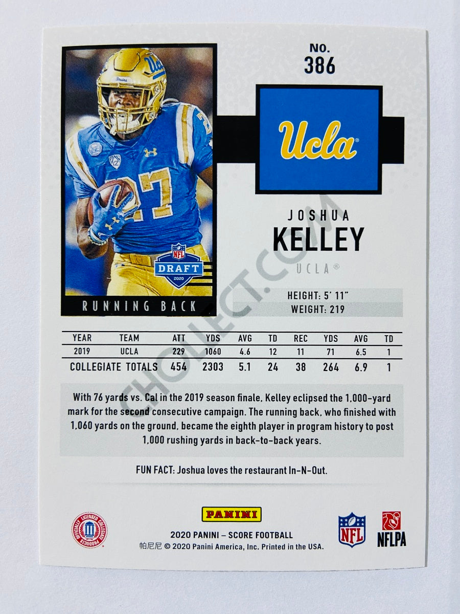 Joshua Kelley - UCLA Bruins 2020 Panini Score RC Rookie #386