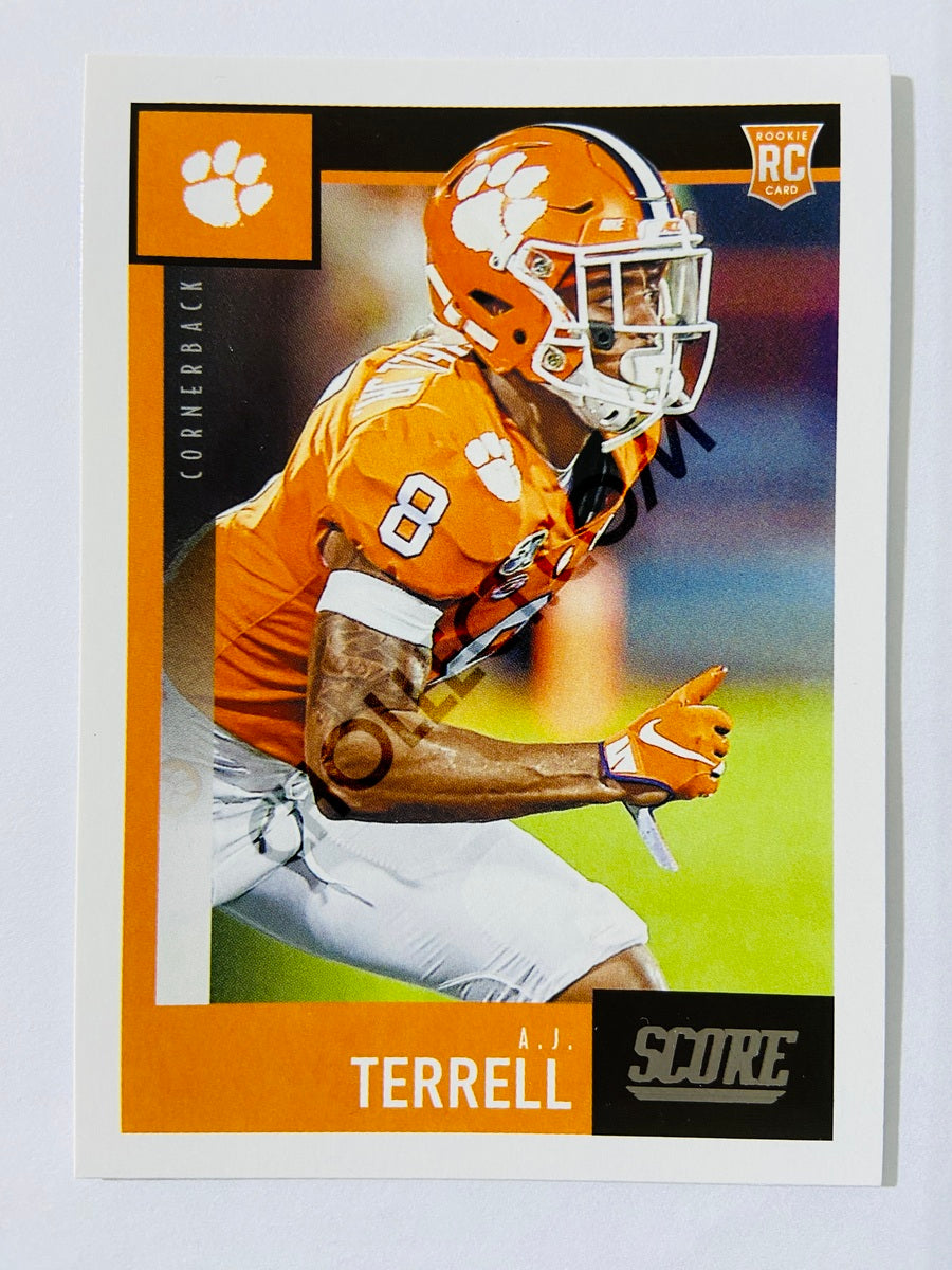 A.J. Terrell - Clemson Tigers 2020 Panini Score RC Rookie #399