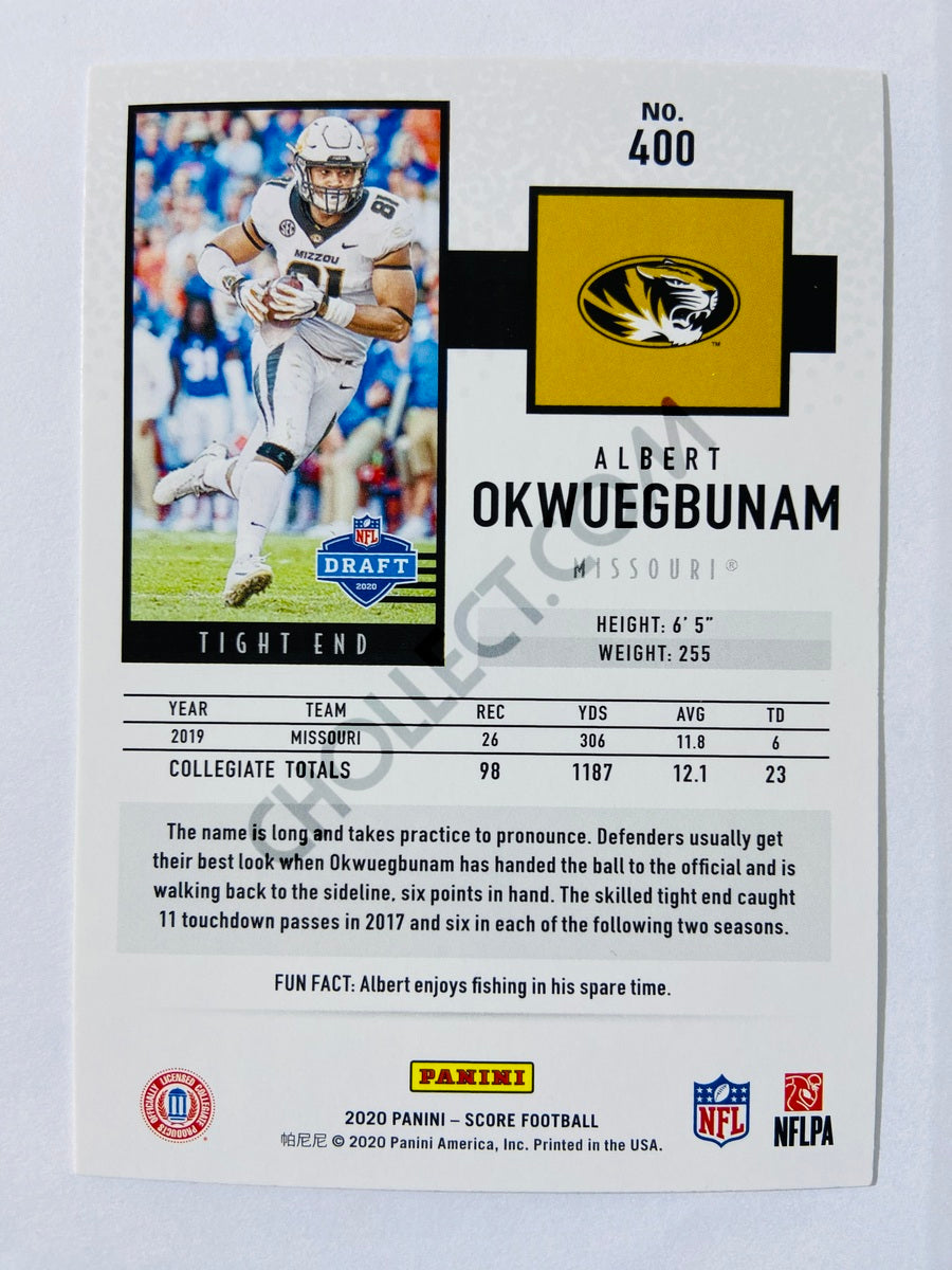 Albert Okwuegbunam - Missouri Tigers 2020 Panini Score RC Rookie #400