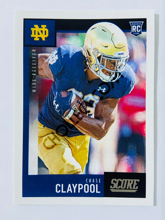 Chase Claypool - Notre Dame Fighting Irish 2020 Panini Score RC Rookie #417