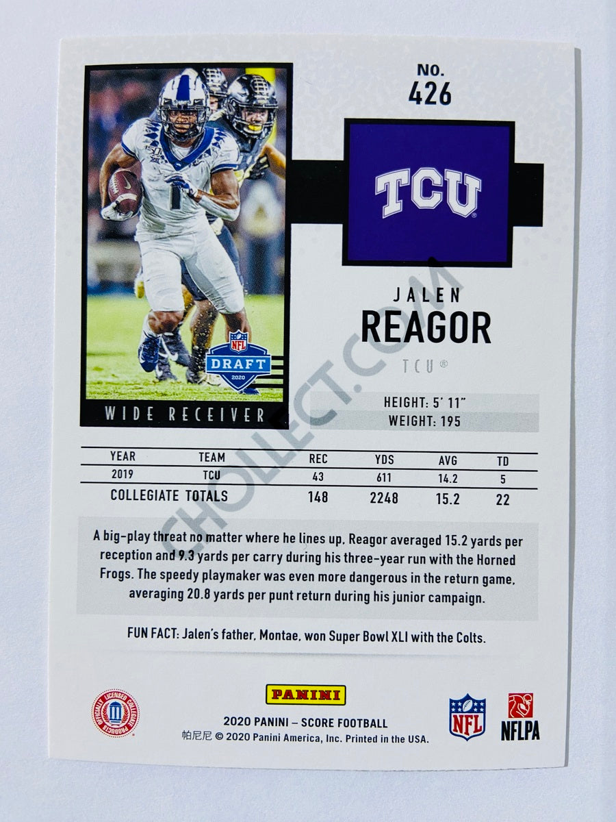 Jalen Reagor - TCU Horned Frogs 2020 Panini Score RC Rookie #426