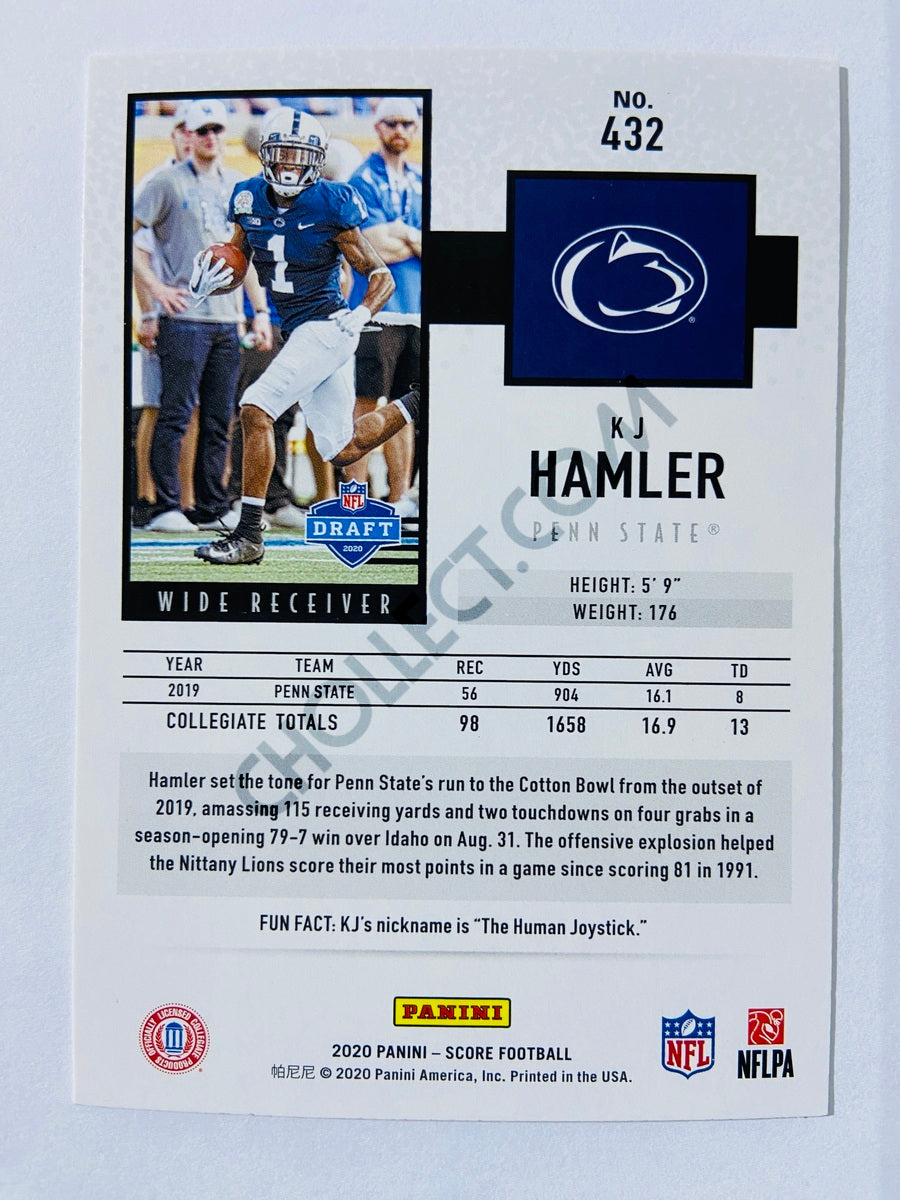 KJ Hamler - Penn State Nittany Lions 2020 Panini Score RC Rookie #432