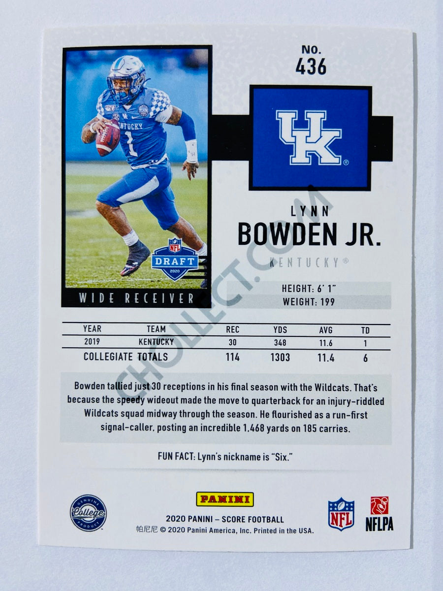 Lynn Bowden Jr. - Kentucky Wildcats 2020 Panini Score RC Rookie #436