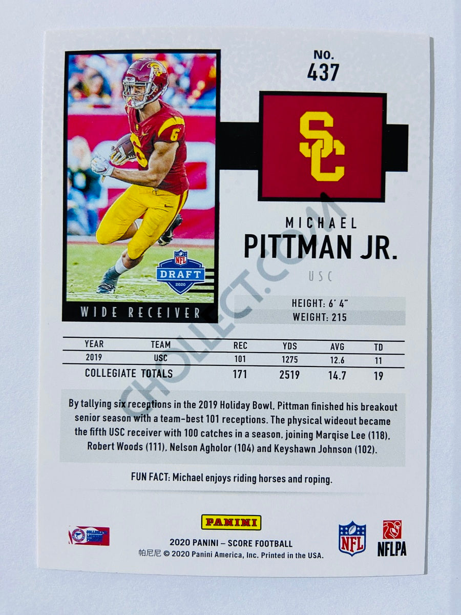 Michael Pittman Jr. - USC Trojans 2020 Panini Score RC Rookie #437