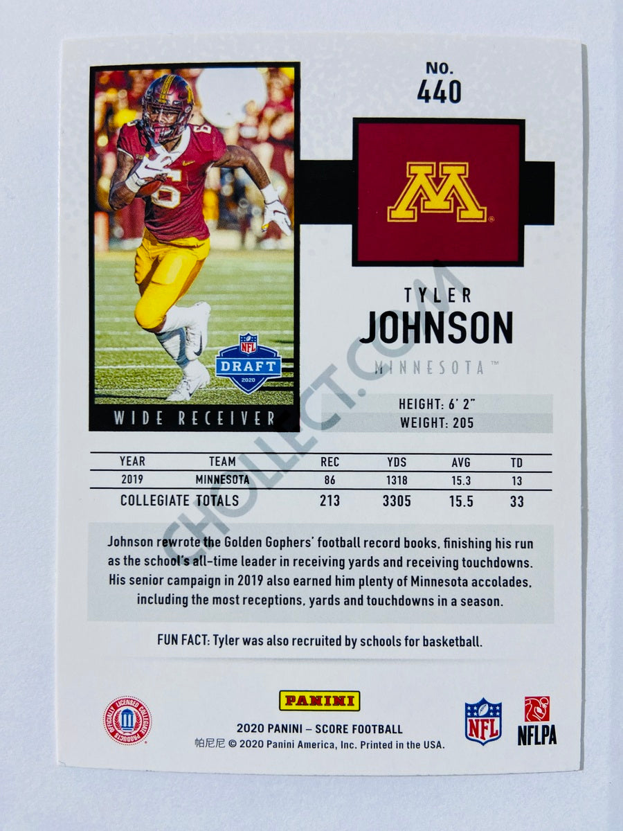 Tyler Johnson - Minnesota Golden Gophers 2020 Panini Score RC Rookie #440