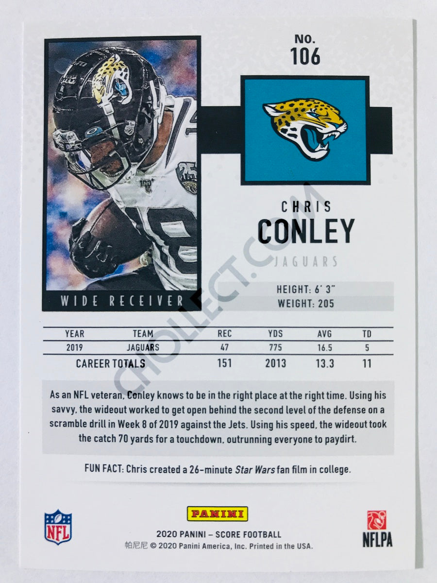 Chris Conley - Jacksonville Jaguars 2020 Panini Score Scorecard Parallel #106
