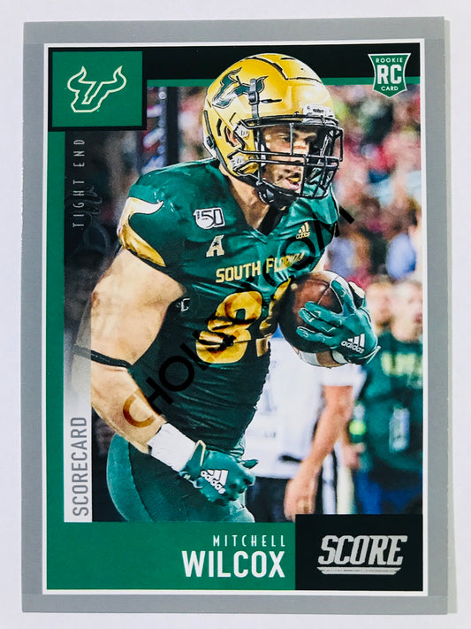 Mitchell Wilcox - South Florida Bulls 2020 Panini Score Scorecard Parallel RC Rookie #409