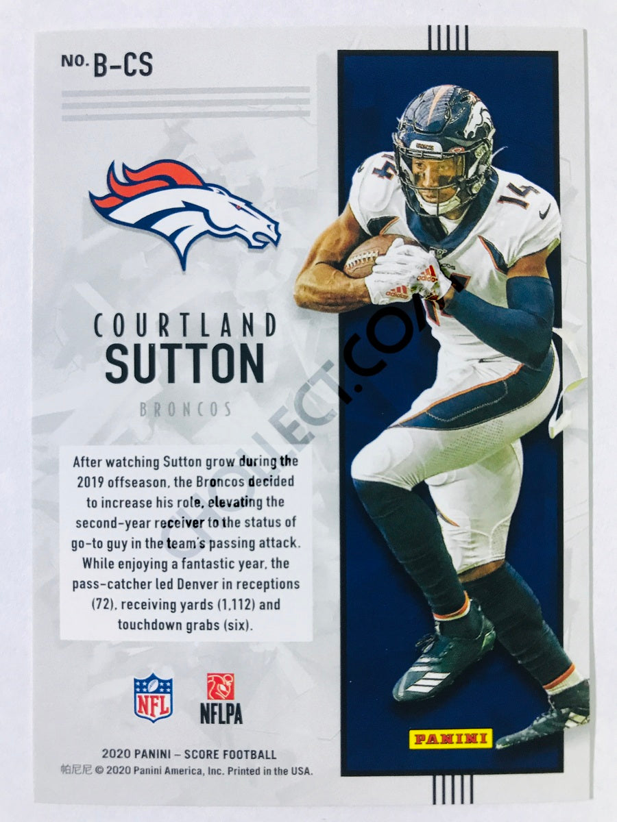 Courtland Sutton - Denver Broncos 2020 Panini Score Breakthrough Insert #4