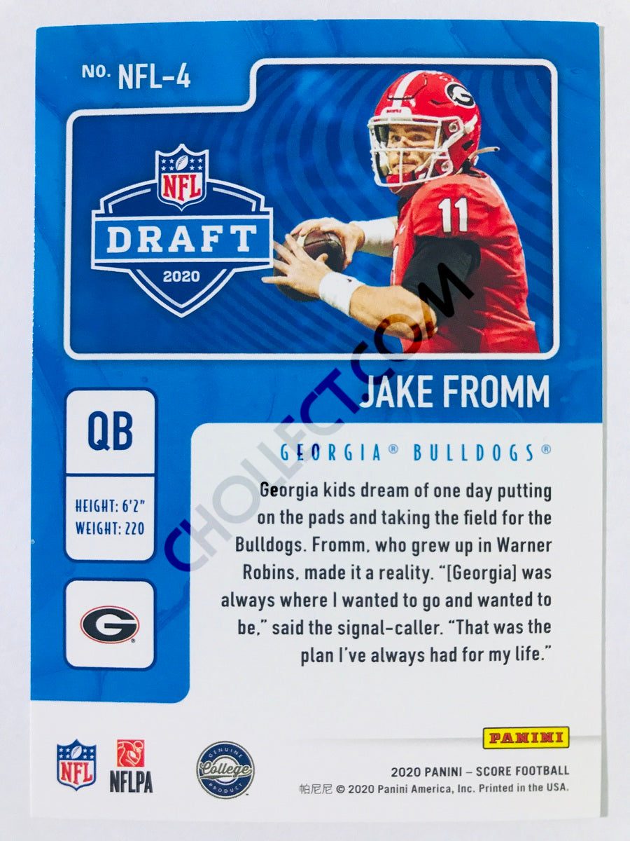 Jake Fromm - Georgia Bulldogs 2020 Panini Score NFL Draft Insert #4